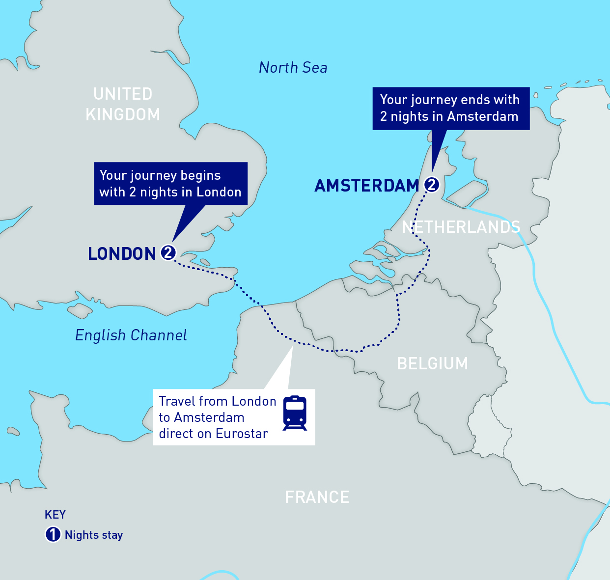 London and Amsterdam Holiday Package Railbookers